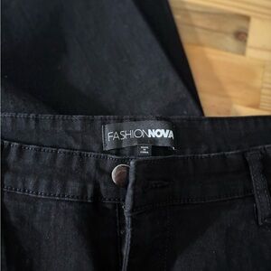 Fashion Nova Jet Black High Rise Jeans